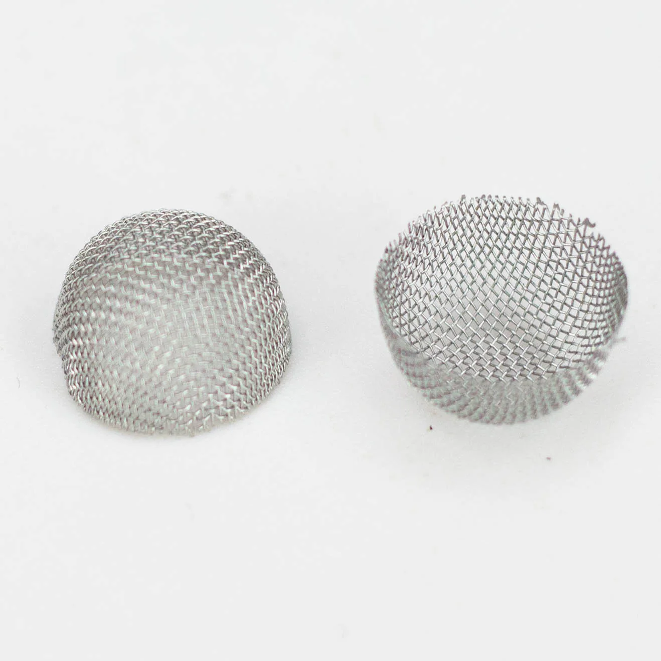 16mm - Preformed No Rim Stainless Steel Bowl Screens (25-Pack)