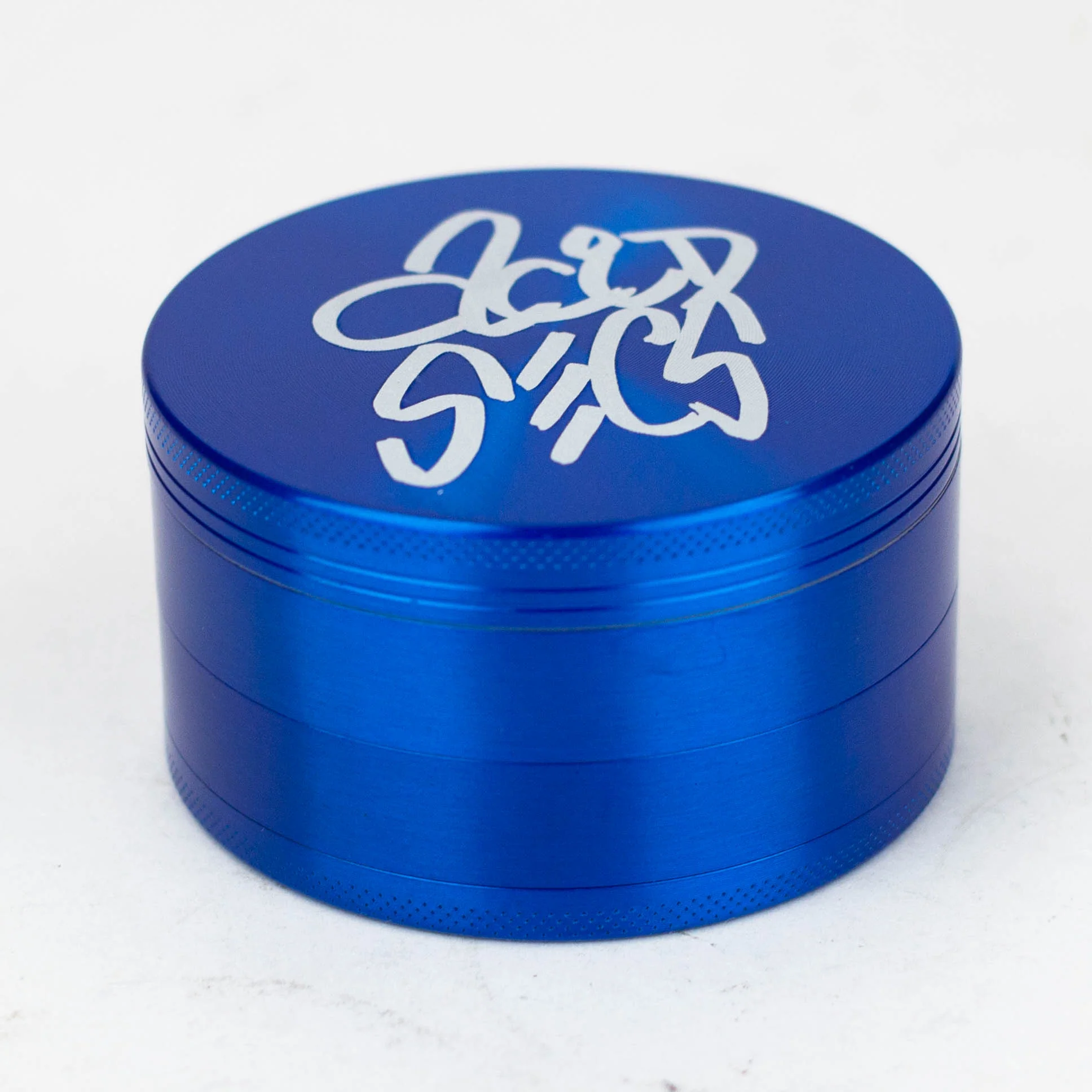 75mm Blue - 4 piece Metal Herb Grinder