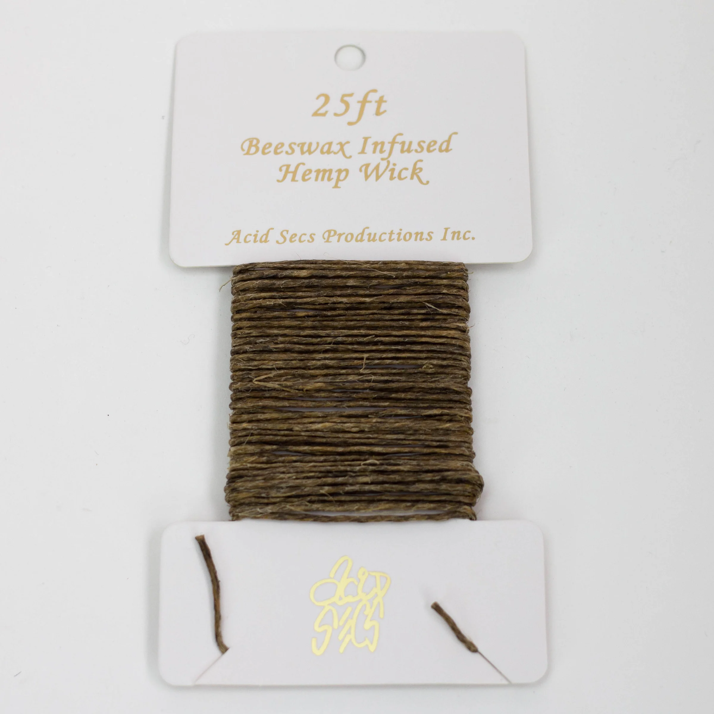 25ft - Beezwax Infused Hemp Wicks