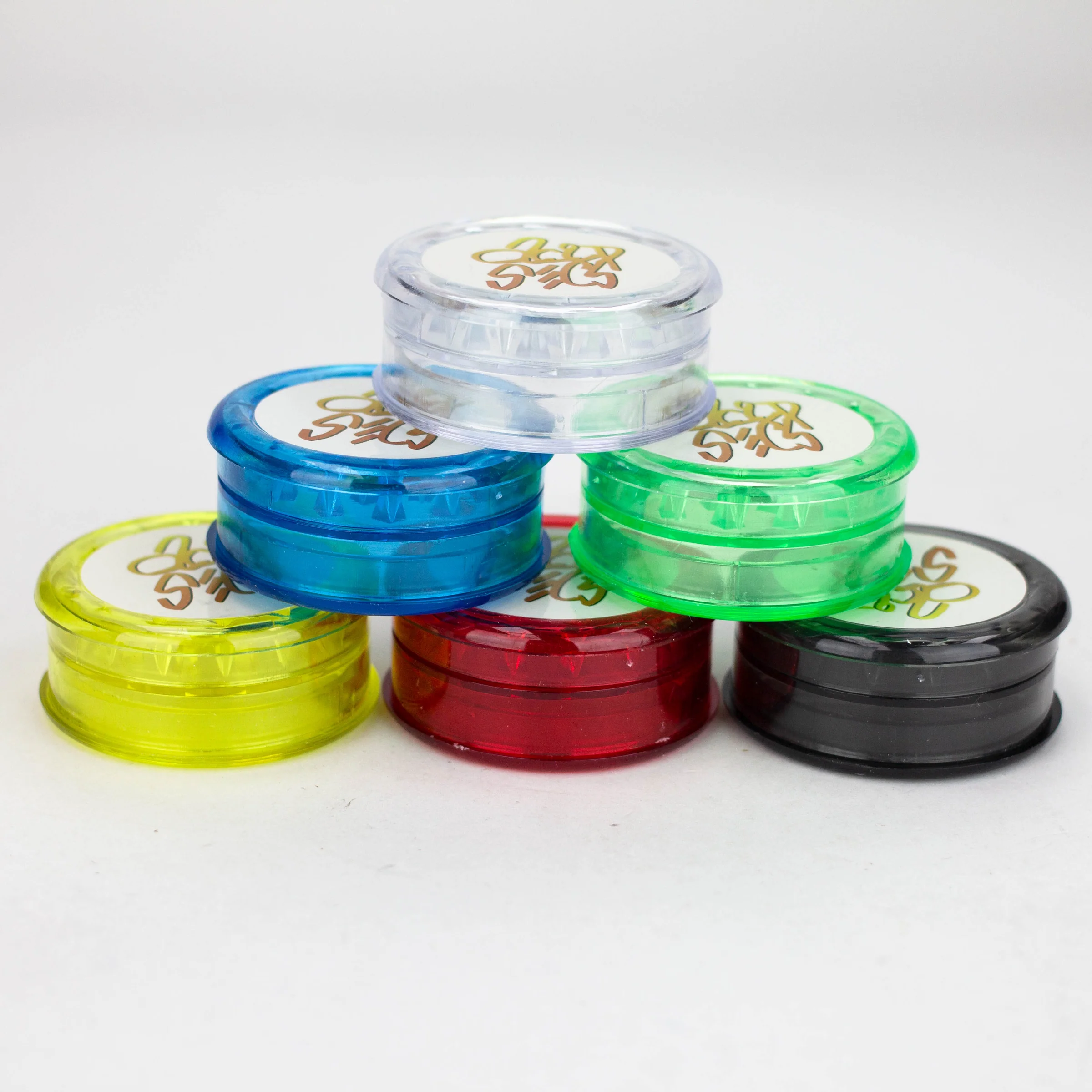 63mm - 3 Layers plastic Grinder Box of 12