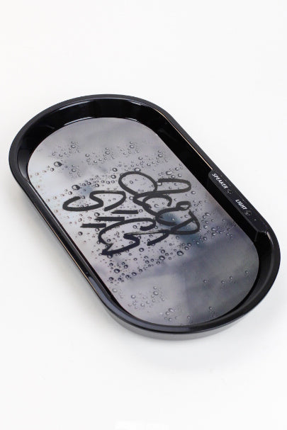Black - Bluetooth Speaker LED Rolling Tray
