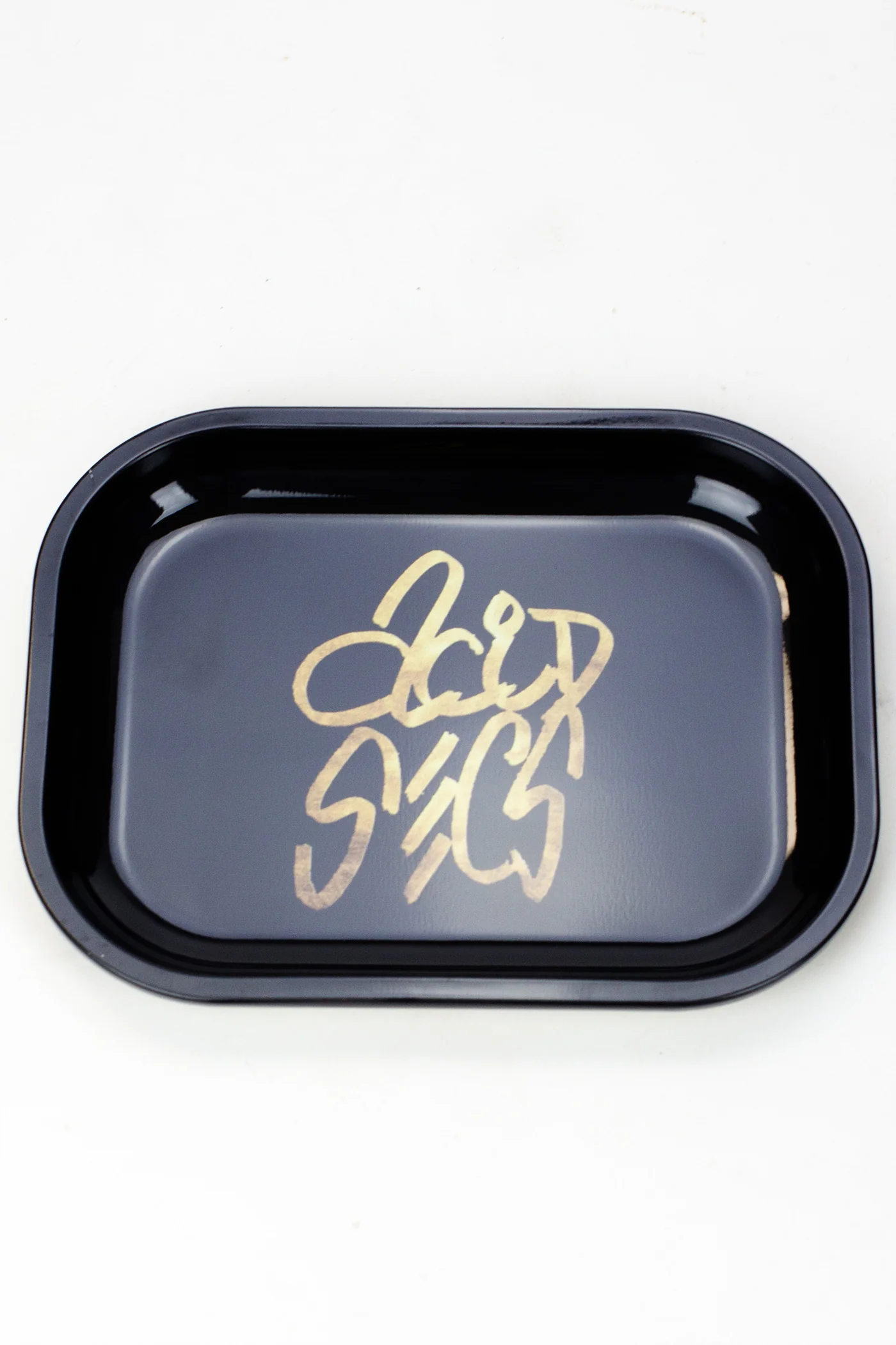 Black - Small Metal Rolling Tray