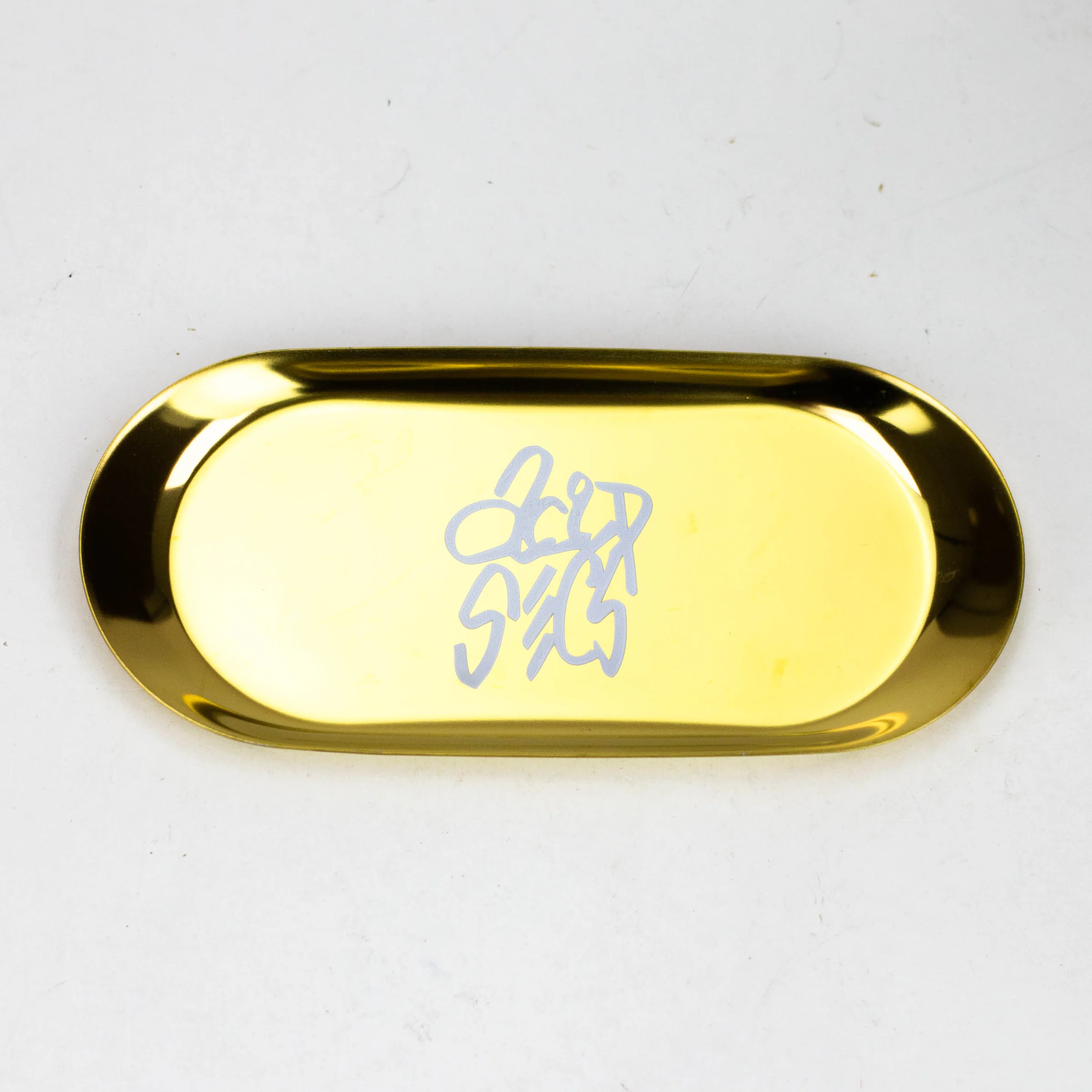 Gold Colour - Oval Metal Trays