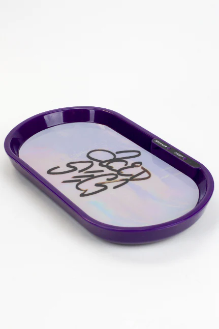 Purple - Bluetooth Speaker LED Rolling Tray