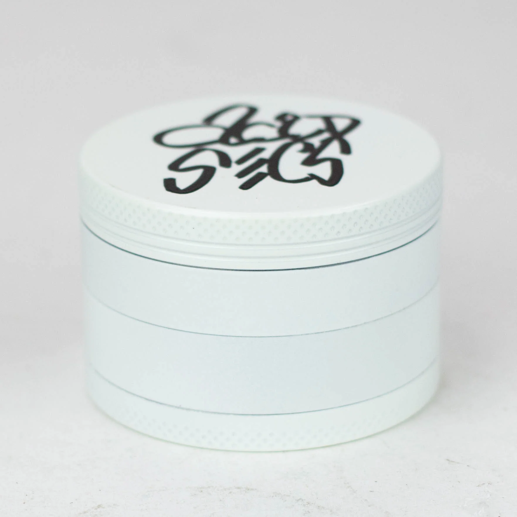 63mm White - 4 piece Glow in the Dark Metal Herb Grinder