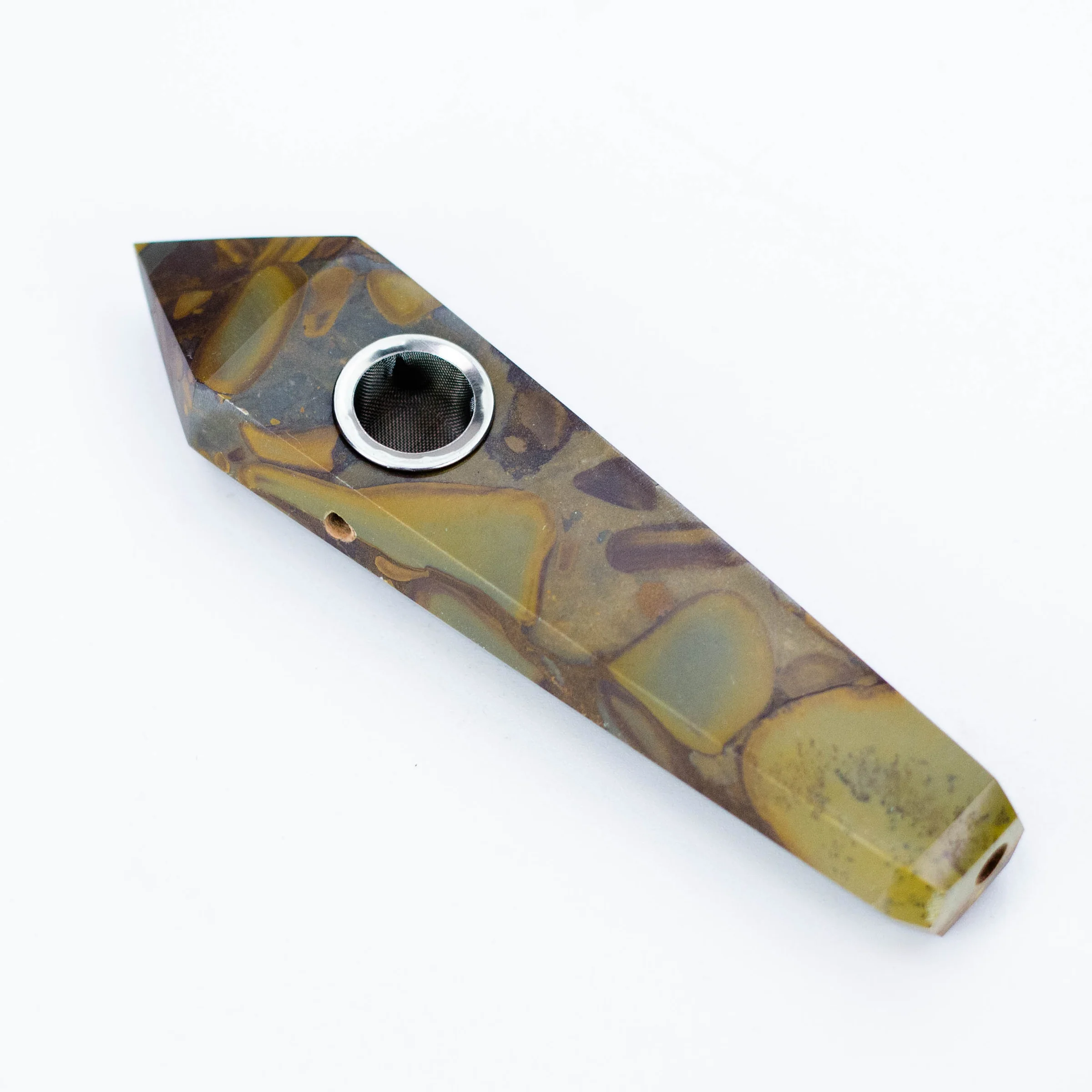 Apophyllite - Stone Crystal Pipe With Choke