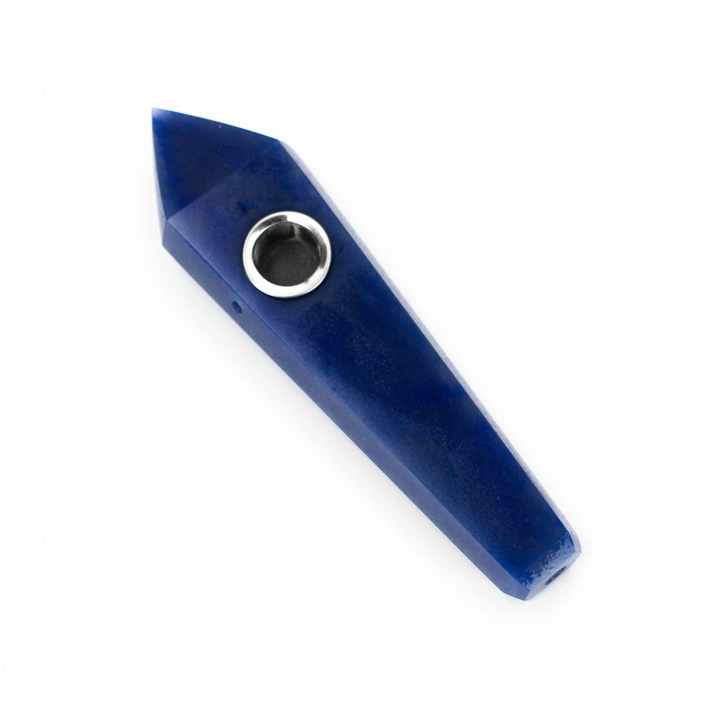 Blue Adventurine - Crystal Pipe With Choke