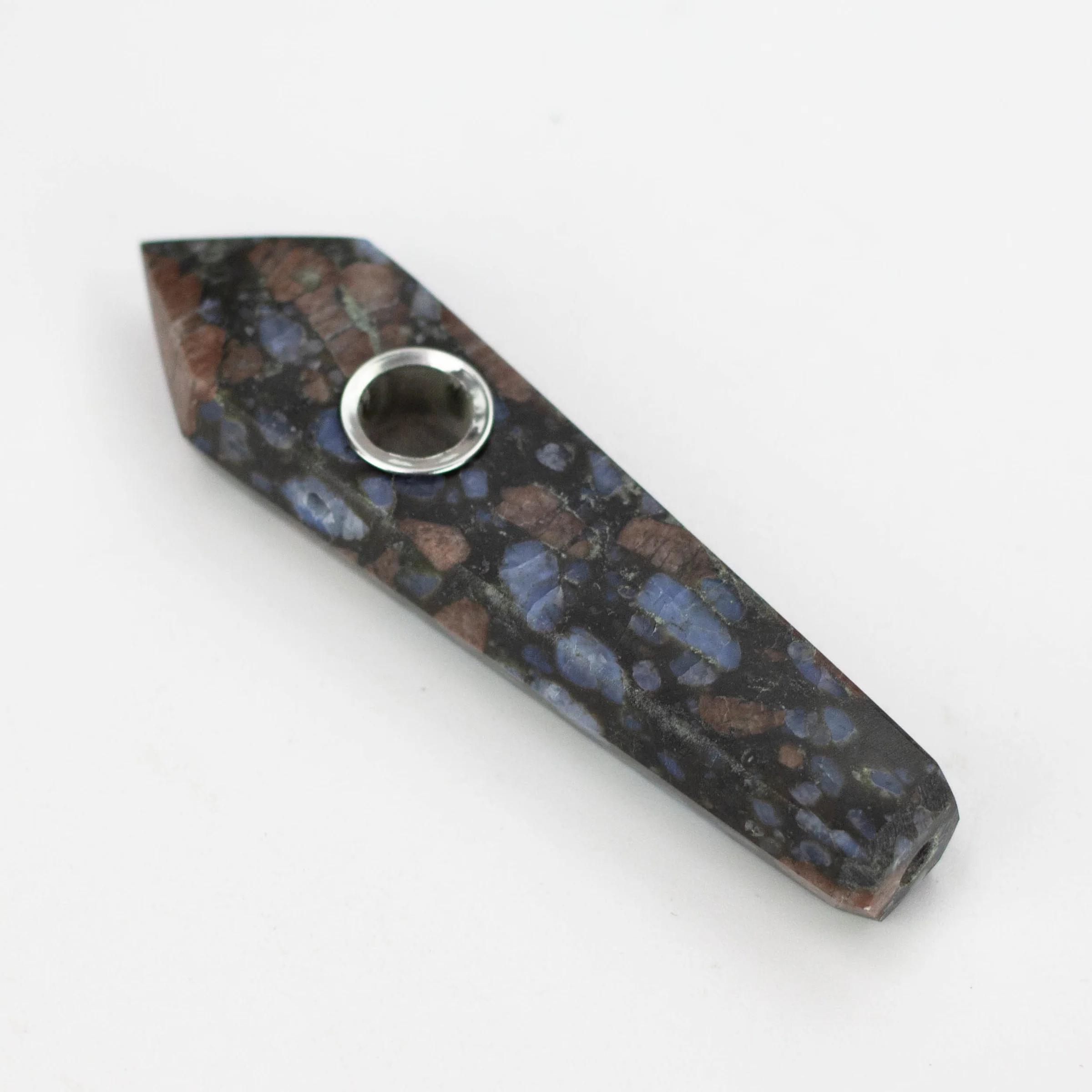 Glaucophane - Crystal Pipe With Choke