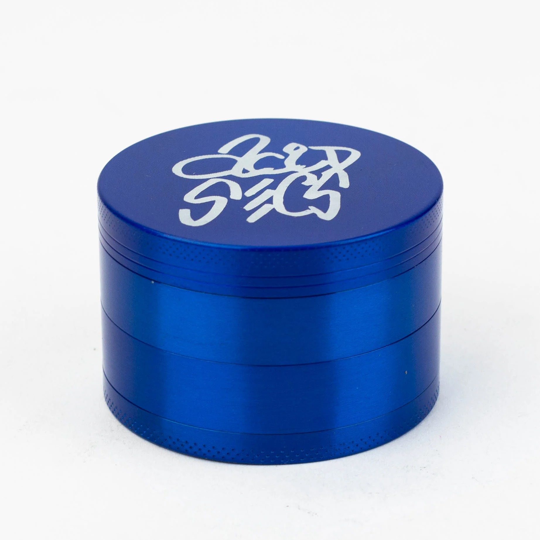 63mm Blue - 4 piece Metal Herb Grinder