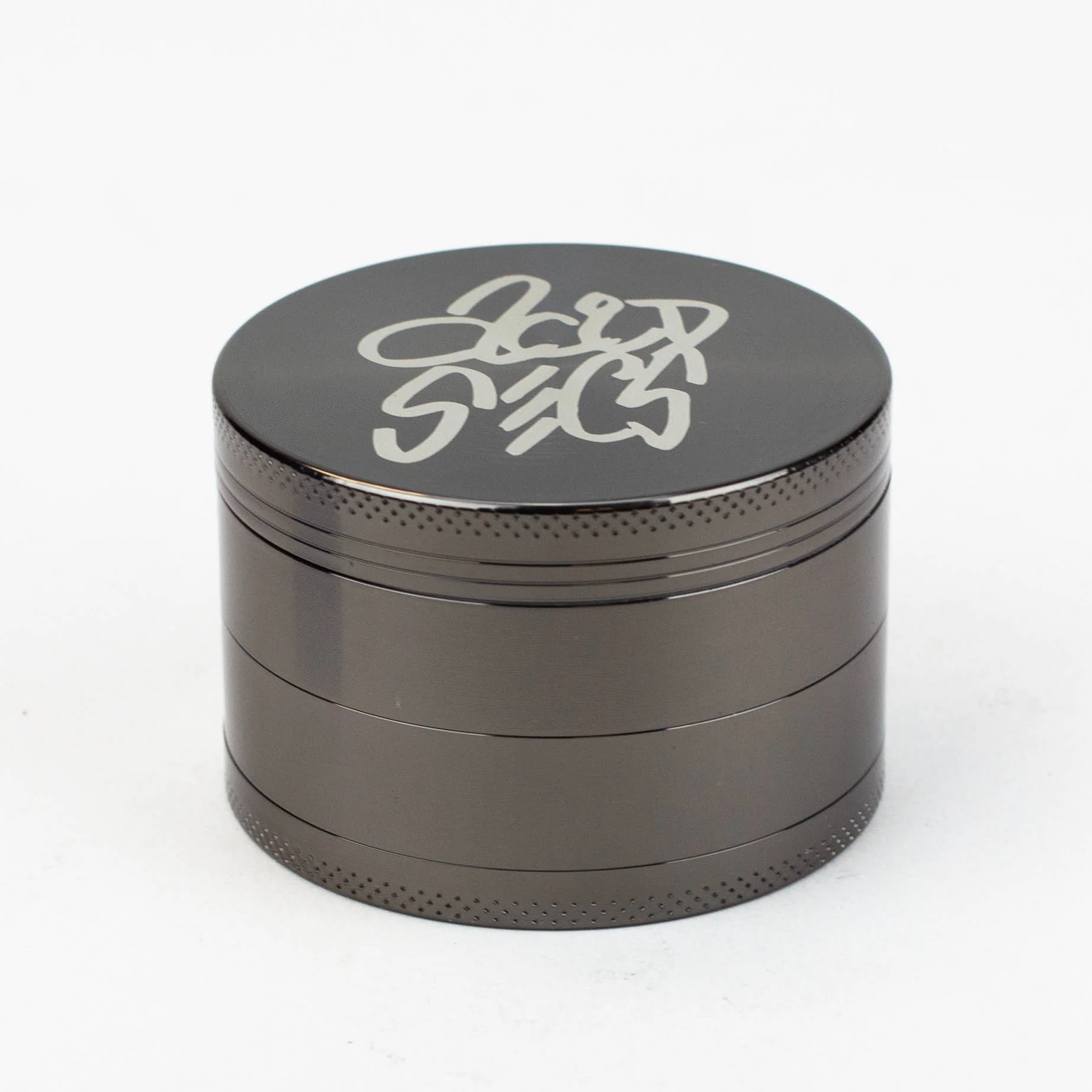 63mm Gun Metal - 4 piece Metal Herb Grinder